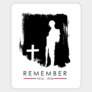 Remember 1914 - 1918 WW1 Veteran Sticker